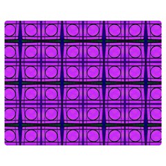 Bright Pink Mod Circles Double Sided Flano Blanket (medium) 