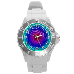 Colors Round Plastic Sport Watch (l) by SaraReneeBoutique