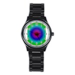 Colors Stainless Steel Round Watch Front