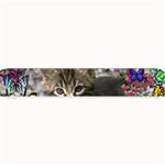 Emma In Butterflies I, Gray Tabby Kitten Small Bar Mats 24 x4  Bar Mat