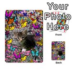 Emma In Butterflies I, Gray Tabby Kitten Playing Cards 54 Designs  Back