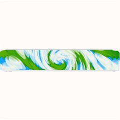 Tie Dye Green Blue Abstract Swirl Small Bar Mats