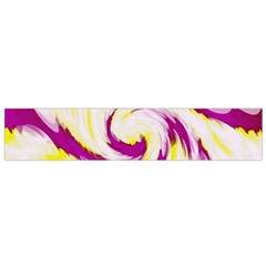 Tie Dye Pink Yellow Swirl Abstract Flano Scarf (small) by BrightVibesDesign