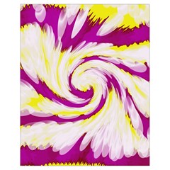 Tie Dye Pink Yellow Swirl Abstract Drawstring Bag (small)