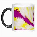 Tie Dye Pink Yellow Abstract Swirl Morph Mugs Left