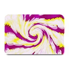 Tie Dye Pink Yellow Abstract Swirl Plate Mats