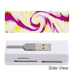 Tie Dye Pink Yellow Abstract Swirl Memory Card Reader (stick) 