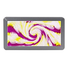 Tie Dye Pink Yellow Abstract Swirl Memory Card Reader (mini)