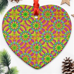 Modern Colorful Geometric Ornament (heart) 