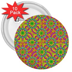 Modern Colorful Geometric 3  Buttons (10 Pack)  by dflcprints