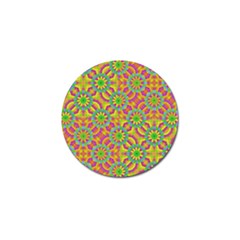 Modern Colorful Geometric Golf Ball Marker by dflcprints