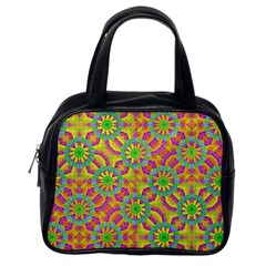 Modern Colorful Geometric Classic Handbags (one Side) by dflcprints