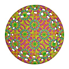 Modern Colorful Geometric Ornament (round Filigree) 