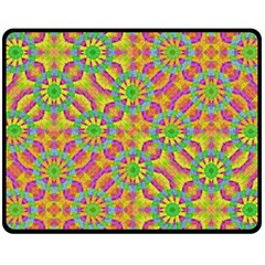 Modern Colorful Geometric Double Sided Fleece Blanket (medium) 