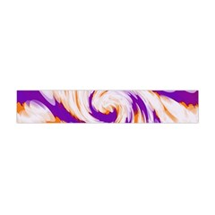 Tie Dye Purple Orange Abstract Swirl Flano Scarf (mini)