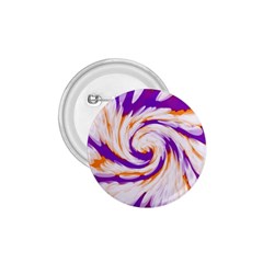 Tie Dye Purple Orange Abstract Swirl 1 75  Buttons by BrightVibesDesign