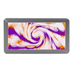 Tie Dye Purple Orange Abstract Swirl Memory Card Reader (mini)