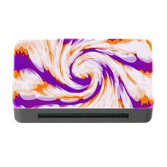 Tie Dye Purple Orange Abstract Swirl Memory Card Reader With Cf