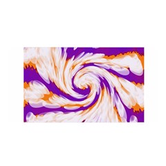 Tie Dye Purple Orange Abstract Swirl Satin Wrap by BrightVibesDesign