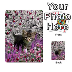 Emma In Flowers I, Little Gray Tabby Kitty Cat Multi-purpose Cards (rectangle)  by DianeClancy