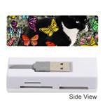 Freckles In Butterflies I, Black White Tux Cat Memory Card Reader (Stick)  Front