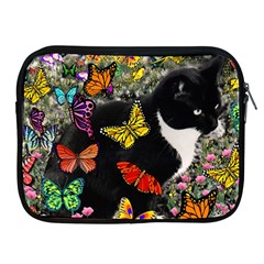 Freckles In Butterflies I, Black White Tux Cat Apple Ipad 2/3/4 Zipper Cases by DianeClancy