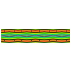 Bright Green Orange Lines Stripes Flano Scarf (small) by BrightVibesDesign