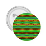 Bright Green Orange Lines Stripes 2.25  Buttons Front