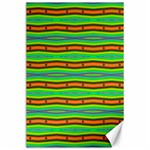 Bright Green Orange Lines Stripes Canvas 24  x 36  23.35 x34.74  Canvas - 1