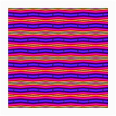 Bright Pink Purple Lines Stripes Medium Glasses Cloth by BrightVibesDesign