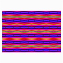 Bright Pink Purple Lines Stripes Large Glasses Cloth by BrightVibesDesign