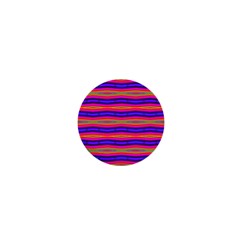 Bright Pink Purple Lines Stripes 1  Mini Buttons by BrightVibesDesign