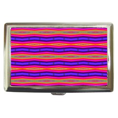 Bright Pink Purple Lines Stripes Cigarette Money Cases by BrightVibesDesign