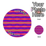 Bright Pink Purple Lines Stripes Playing Cards 54 (Round)  Front - Joker1