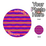 Bright Pink Purple Lines Stripes Playing Cards 54 (Round)  Front - Joker2