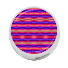 Bright Pink Purple Lines Stripes 4-port Usb Hub (one Side) by BrightVibesDesign