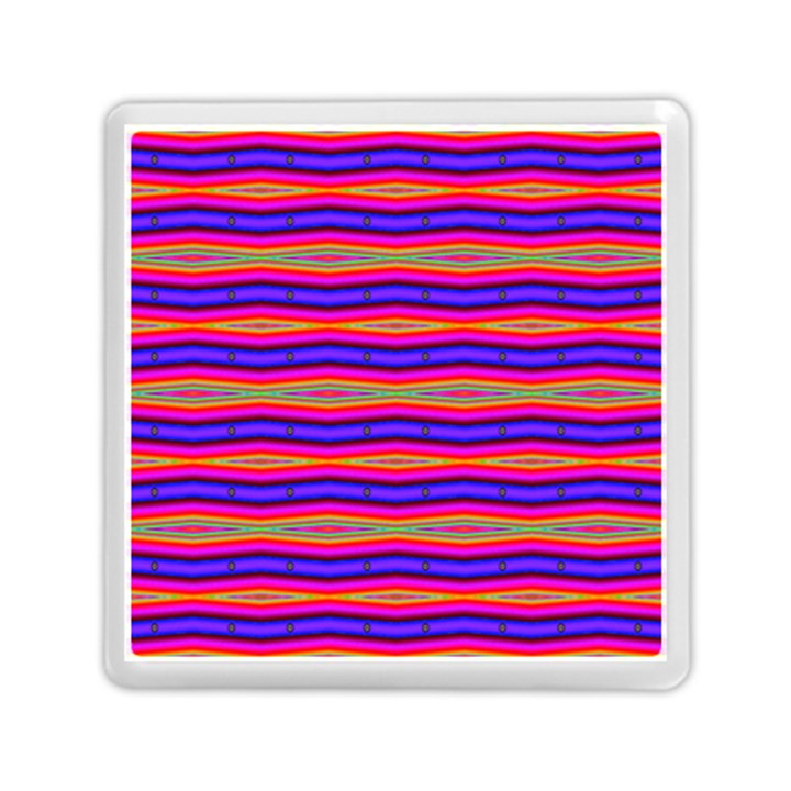 Bright Pink Purple Lines Stripes Memory Card Reader (Square) 