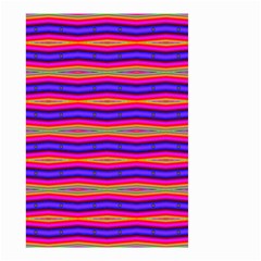 Bright Pink Purple Lines Stripes Small Garden Flag (two Sides)