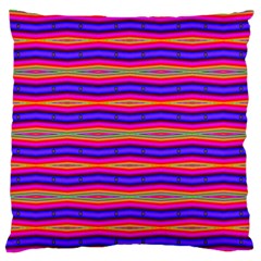 Bright Pink Purple Lines Stripes Standard Flano Cushion Case (two Sides)