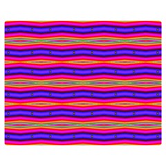 Bright Pink Purple Lines Stripes Double Sided Flano Blanket (medium) 