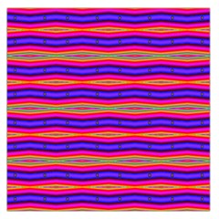 Bright Pink Purple Lines Stripes Large Satin Scarf (square) by BrightVibesDesign