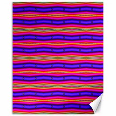 Bright Pink Purple Lines Stripes Canvas 16  X 20   by BrightVibesDesign