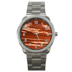 Red Earth Natural Sport Metal Watch by UniqueCre8ion