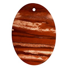 Red Earth Natural Oval Ornament (two Sides) by UniqueCre8ion