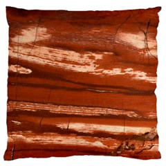 Red Earth Natural Large Cushion Case (one Side) by UniqueCre8ion