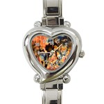 Naturally True Colors  Heart Italian Charm Watch Front