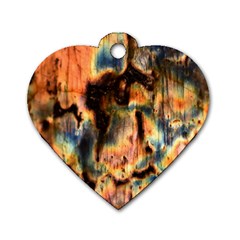 Naturally True Colors  Dog Tag Heart (two Sides) by UniqueCre8ions