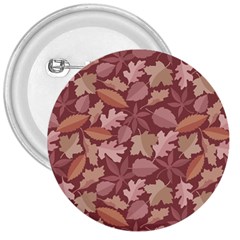 Marsala Leaves Pattern 3  Buttons by sifis