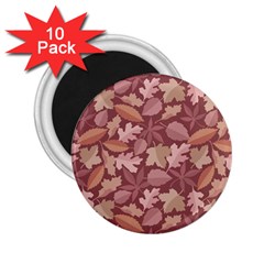 Marsala Leaves Pattern 2 25  Magnets (10 Pack)  by sifis