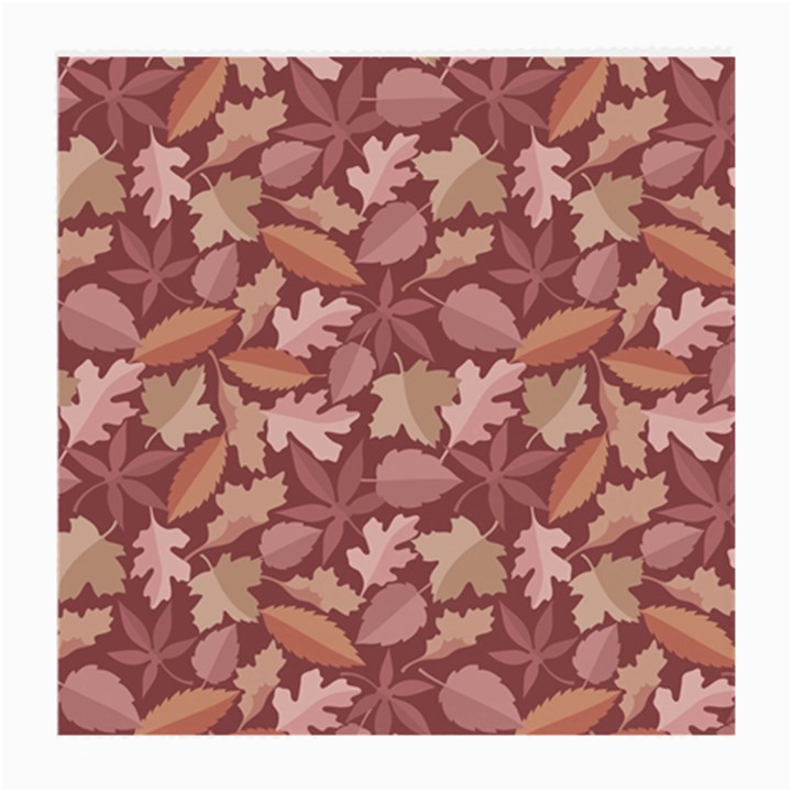 Marsala Leaves Pattern Medium Glasses Cloth